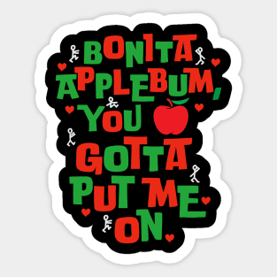 Bonita Applebum Sticker